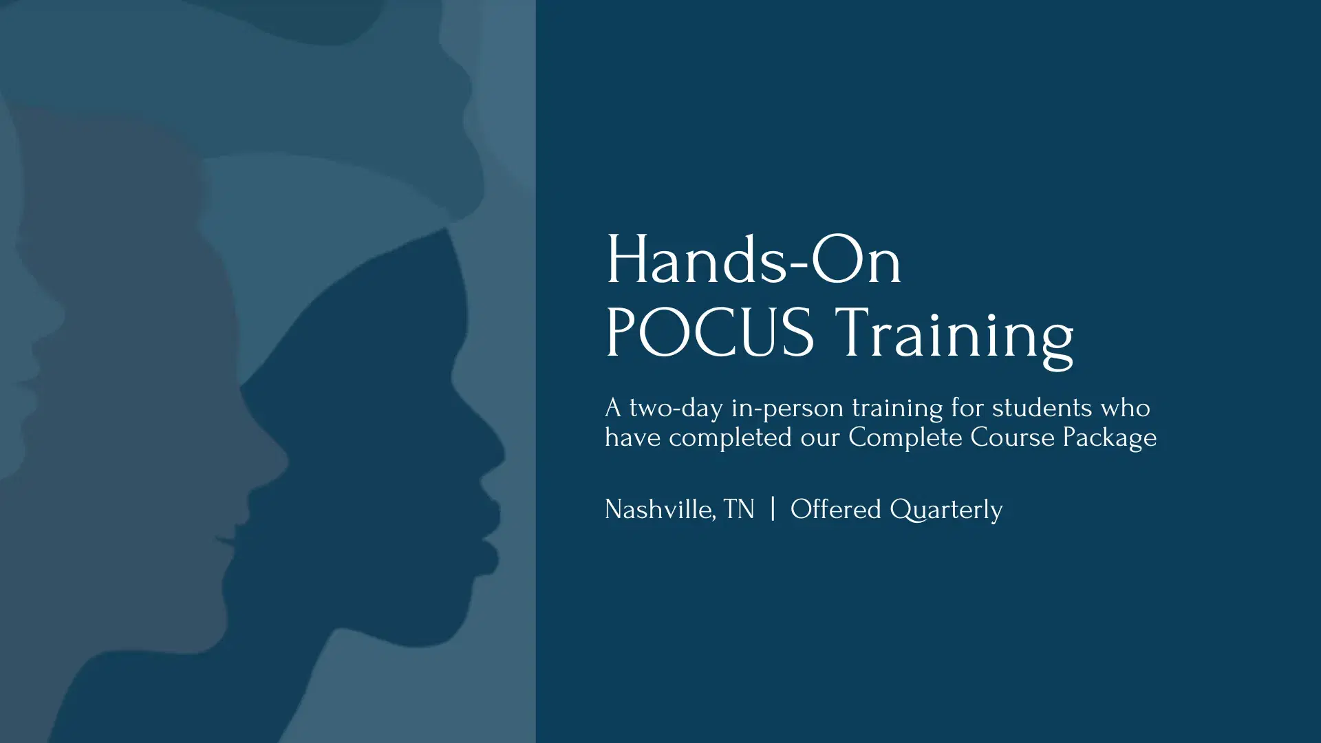November POCUS Hands-On Training, Nashville TN